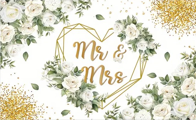 Mr & Mrs floral or