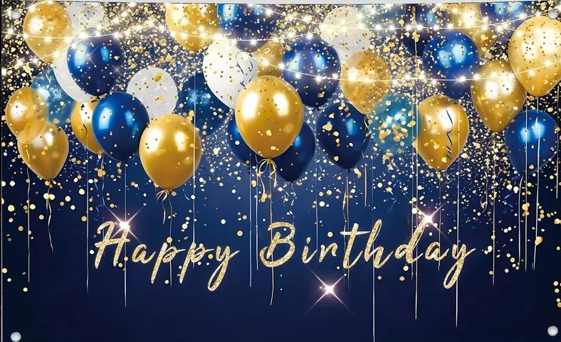 Happy Birthday bleu & or