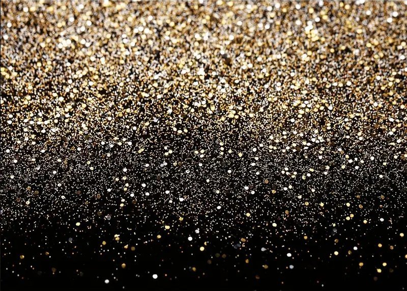 Paillettes or & noir